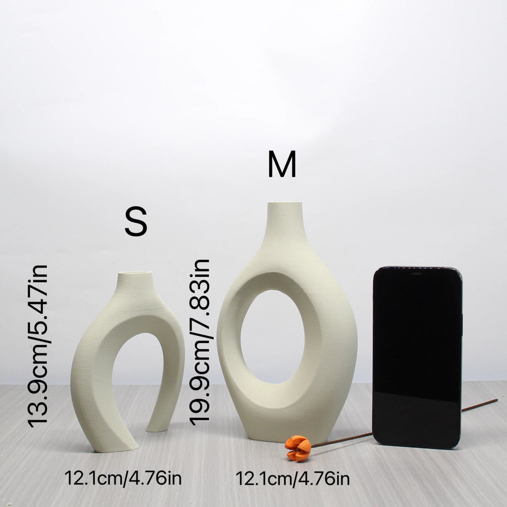 Set of Bohemian Style Art Vases