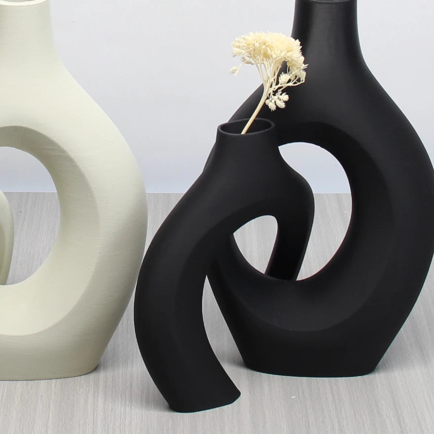 Set of Bohemian Style Art Vases